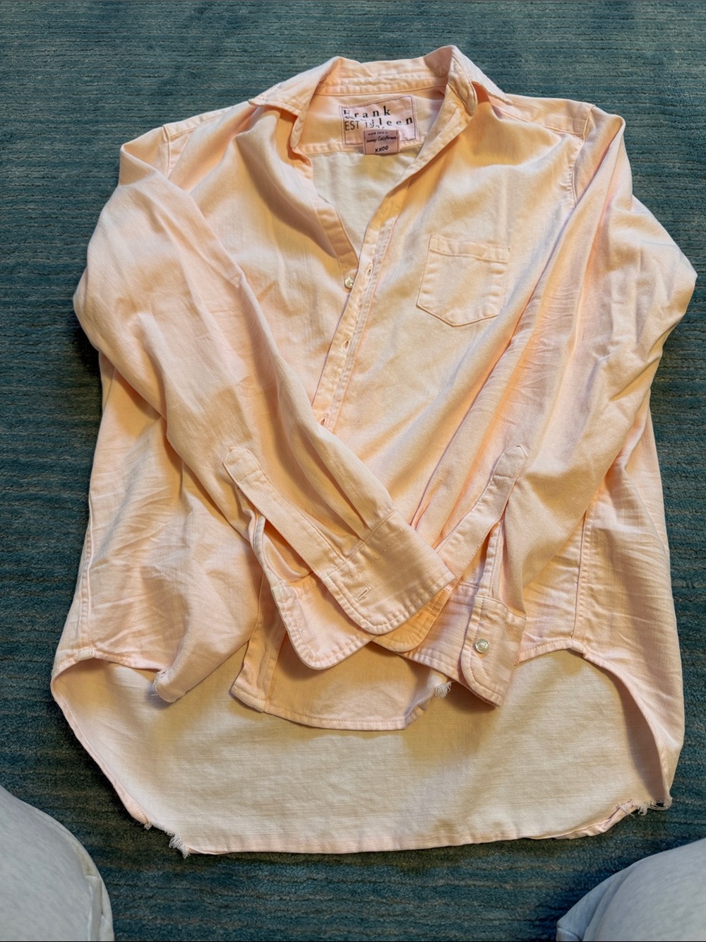 Frank & Eileen Pale Pink Cotton Button-Down Shirt